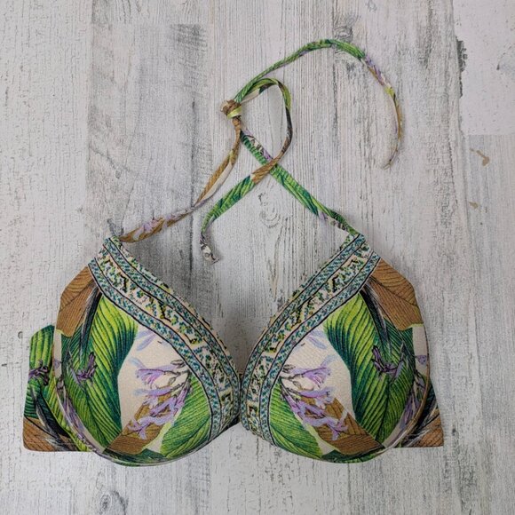 Victoria Secret Halter Tropical Bikini 34D - Picture 3 of 7